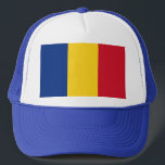 Hat with Flag of Romania<br><div class="desc">Showcase your Romanian pride with our stylish hat featuring the flag of Romania! Crafted with attention to detail, this hat is more than just an accessory; it's a celebration of Romanian heritage and cultural identity. The design proudly displays the iconic vertical tricolor of blue, yellow, and red, symbolising the nation's...</div>
