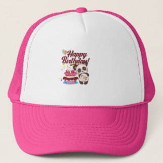 Hat with Happy birthday and Cake