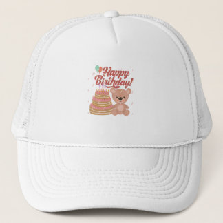 Hat with Happy birthday and Cake