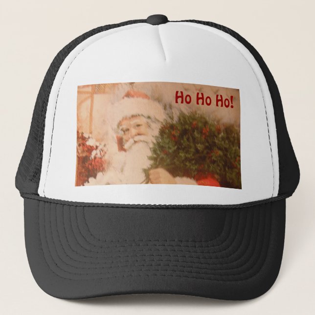 Hat With Santa Ho Ho Ho (Front)