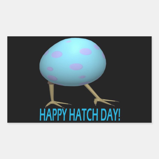 Hatch Day Rectangular Sticker (Front)