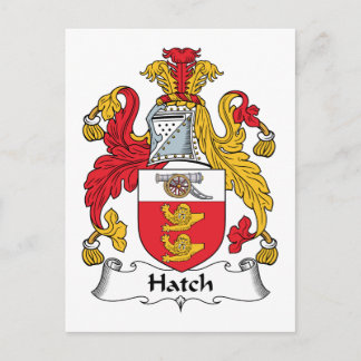 Hatch Family Crest Postcard