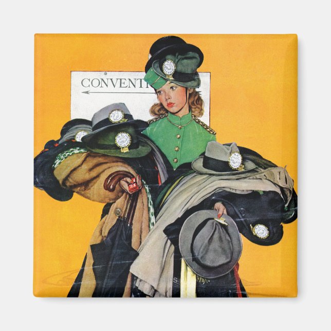 Hatcheck Girl Magnet (Front)