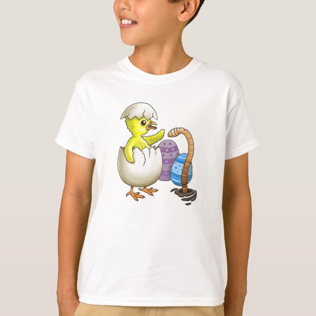 Hatched Easter Chicken T-Shirt (Front)