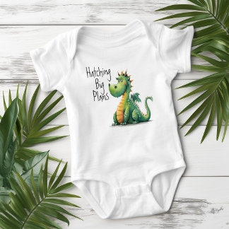 Hatching Big Plans Dragon Baby Bodysuit