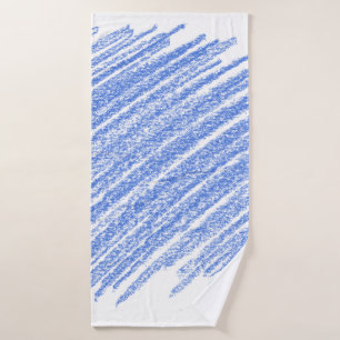 Hatching coloured pencil scratch bath towel