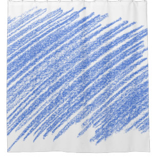 Hatching coloured pencil scratch shower curtain