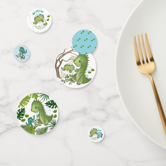 Hatching Dino Baby Shower Table Confetti (Group)