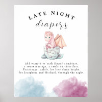 Hatching Dragon Baby Shower Late Night Diapers