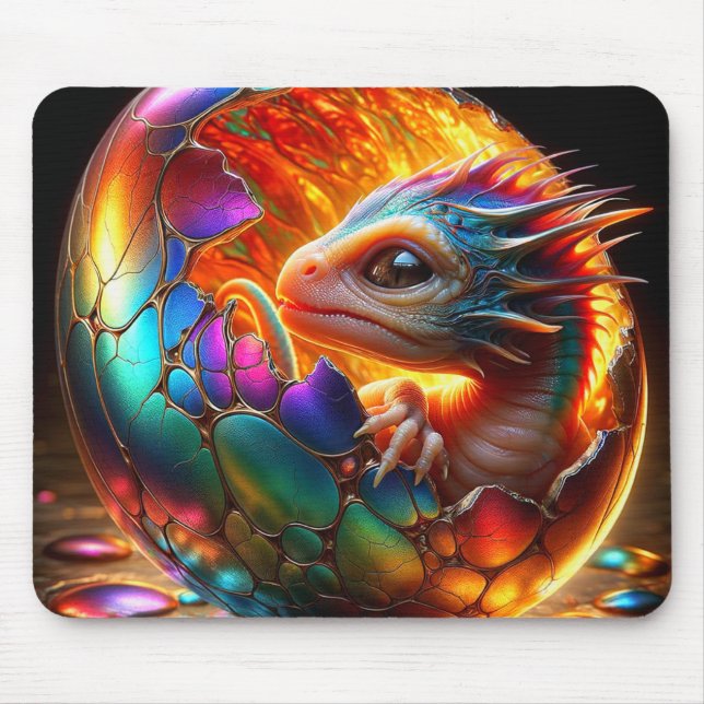 Hatching Dragon Mouse Pad (Front)