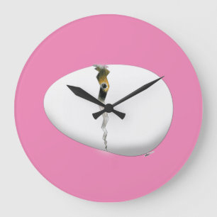 Hatching Egg Large Clock