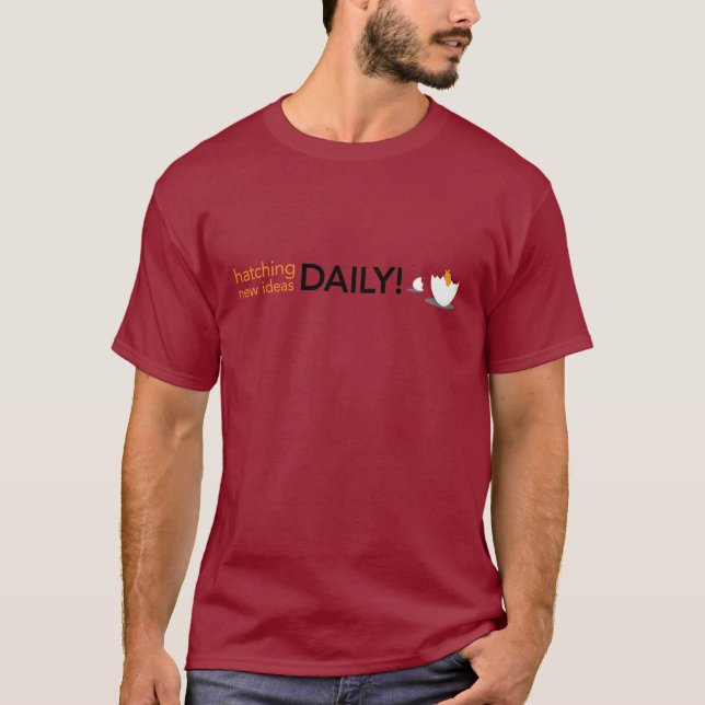 Hatching New Ideas Dark Apparel T-Shirt (Front)