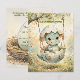 Hatching Soon Digital Download Shower Invitation