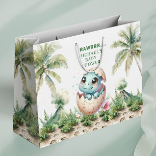 Hatching Soon Dino Egg Baby Shower Gift Bag