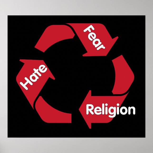 Hate Fear Religion Poster (Front)