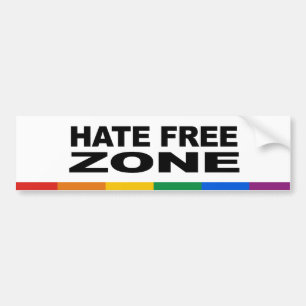 Hate Free Zone 2 Bumper Sticker