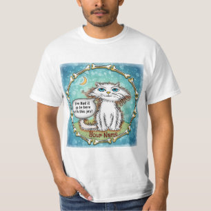 Hate My Job Scraggles Cat T-Shirt