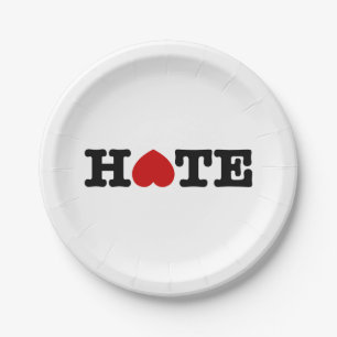HATE PAPER PLATE