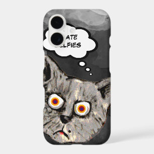 hate selfies funny cat cartoon