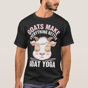 Hatha Yogi Funny Goat Yoga Animal Lover Yoga T-Shirt