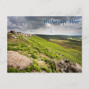 Hathersage Moor Derbyshire souvenir photo Postcard