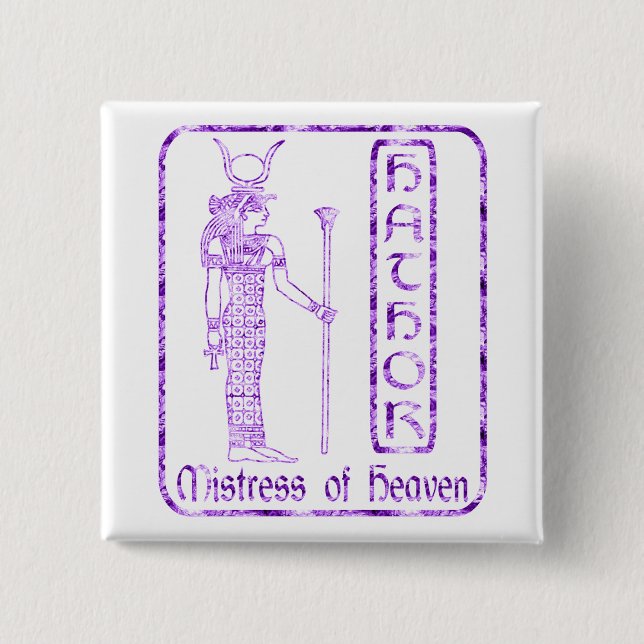 Hathor 15 Cm Square Badge (Front)