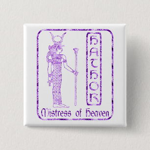 Hathor 15 Cm Square Badge