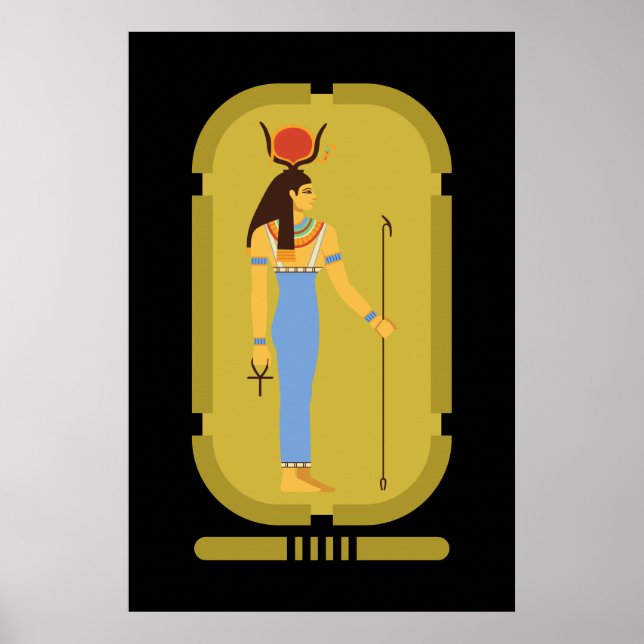 Hathor Egyptian Ancient Goddess Poster (Front)