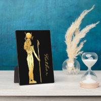 Hathor Gold & Black Egyptian Pagan Spirit Altar