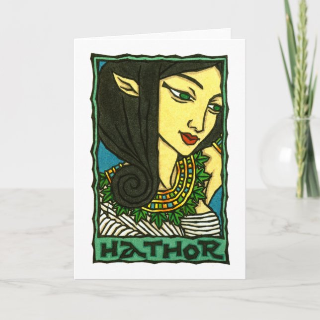 Hathor Greeting Card (Front)