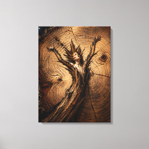 “Hathoria” – A Woman in Nature Portrait Canvas Print