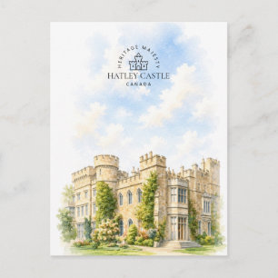 Hatley Castle Architecture Landscape Travel Holiday Postcard