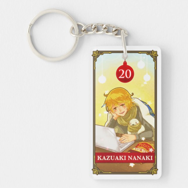 Hatoful Advent Kazuaki kun-Hitori Key Ring (Front)