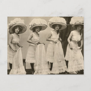 Hats and Petticoats Postcard