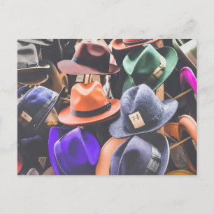 Hats Fedoras  Postcard