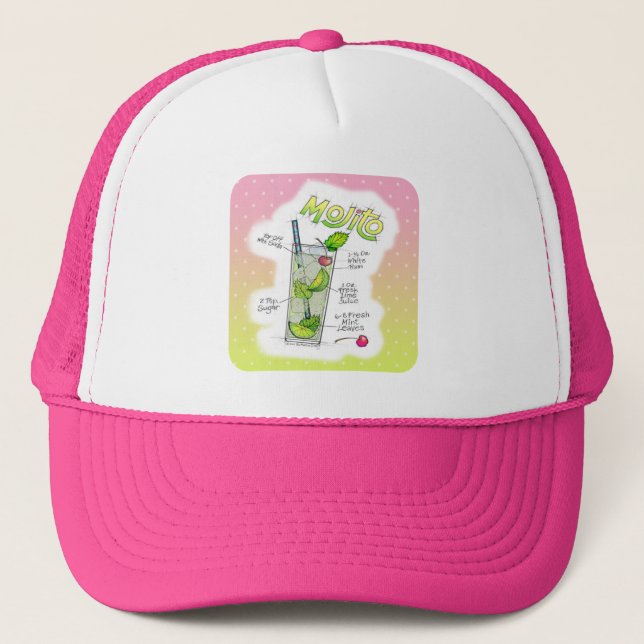 HATS - MOJITO RECIPE COCKTAIL ART (Front)