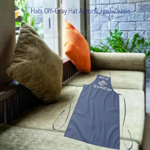 Hats Off-Grey Hat Apron