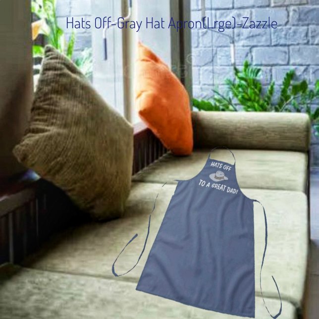 Hats Off-Grey Hat  Apron (Creator Uploaded)