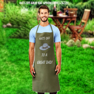 Hats Off-Grey Hat Apron