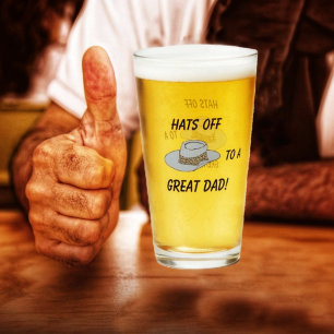 Hats Off, Grey Hat Glass Cup
