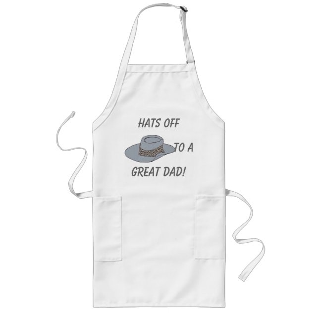 Hats Off-Grey Hat Long Apron (Front)