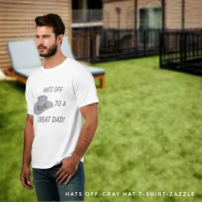 Hats Off-Grey Hat T-Shirt (Creator Uploaded)