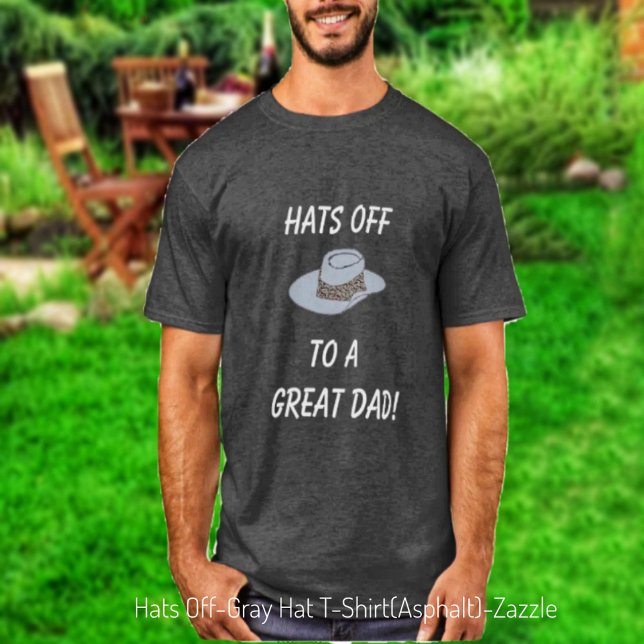 Hats Off-Grey Hat  T-Shirt (Creator Uploaded)
