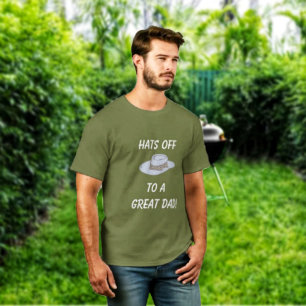 Hats Off-Grey Hat T-Shirt