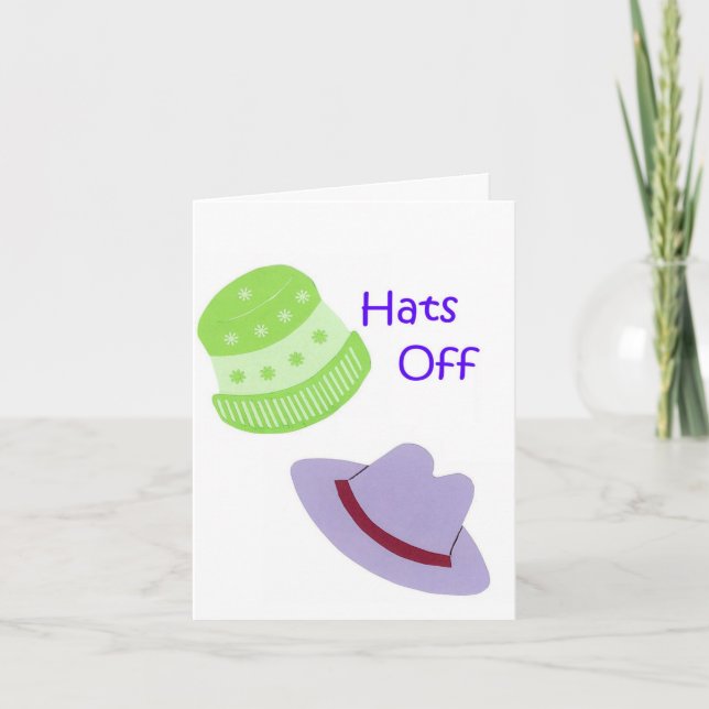 Hats Off Notecard (Front)