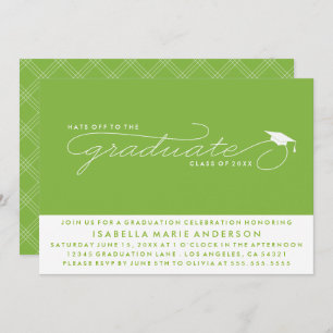 HATS OFF TO THE GRADUATE GRADUATION INVITATION