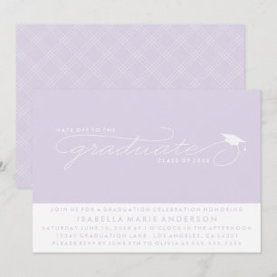 HATS OFF TO THE GRADUATE GRADUATION INVITATION