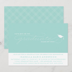 HATS OFF TO THE GRADUATE GRADUATION INVITATION