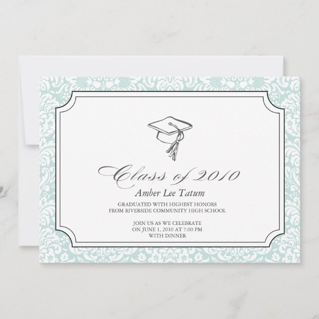 {hats off to you}  graduation invitation (Front)