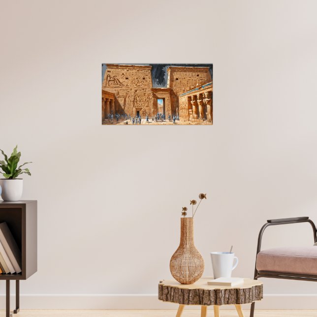 Hatshepsut Temple - Hall Timeless Egypt Poster (Living Room 3)
